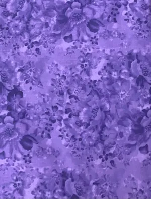 Purple Floral Fabric, Item No. 22303