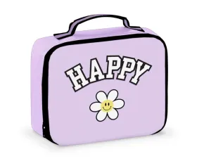 Purple Happy Insulated Lunch Box