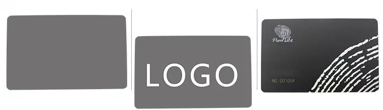PVC Frosted Membership Black Card