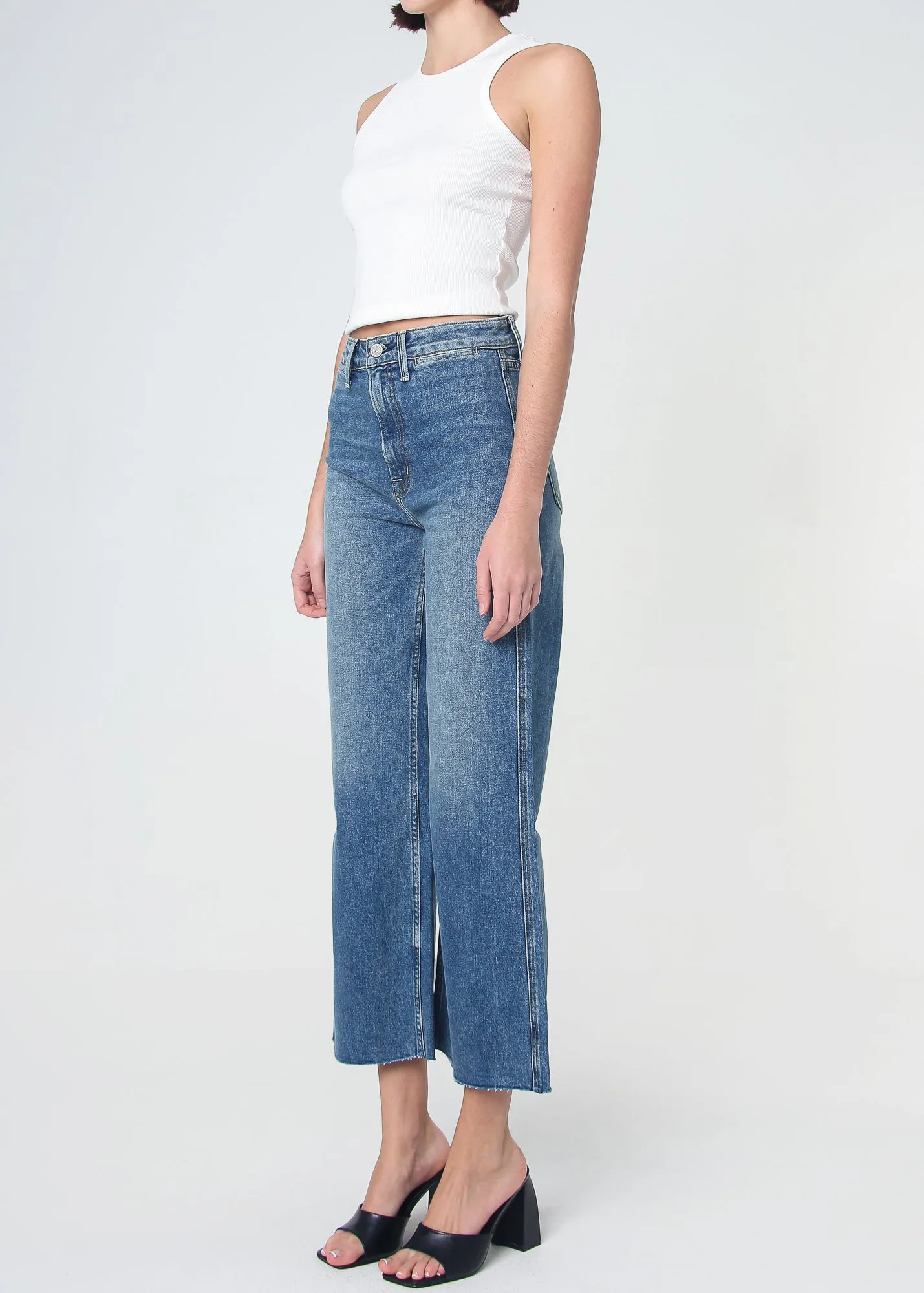 Queen High Rise Crop Wide Leg