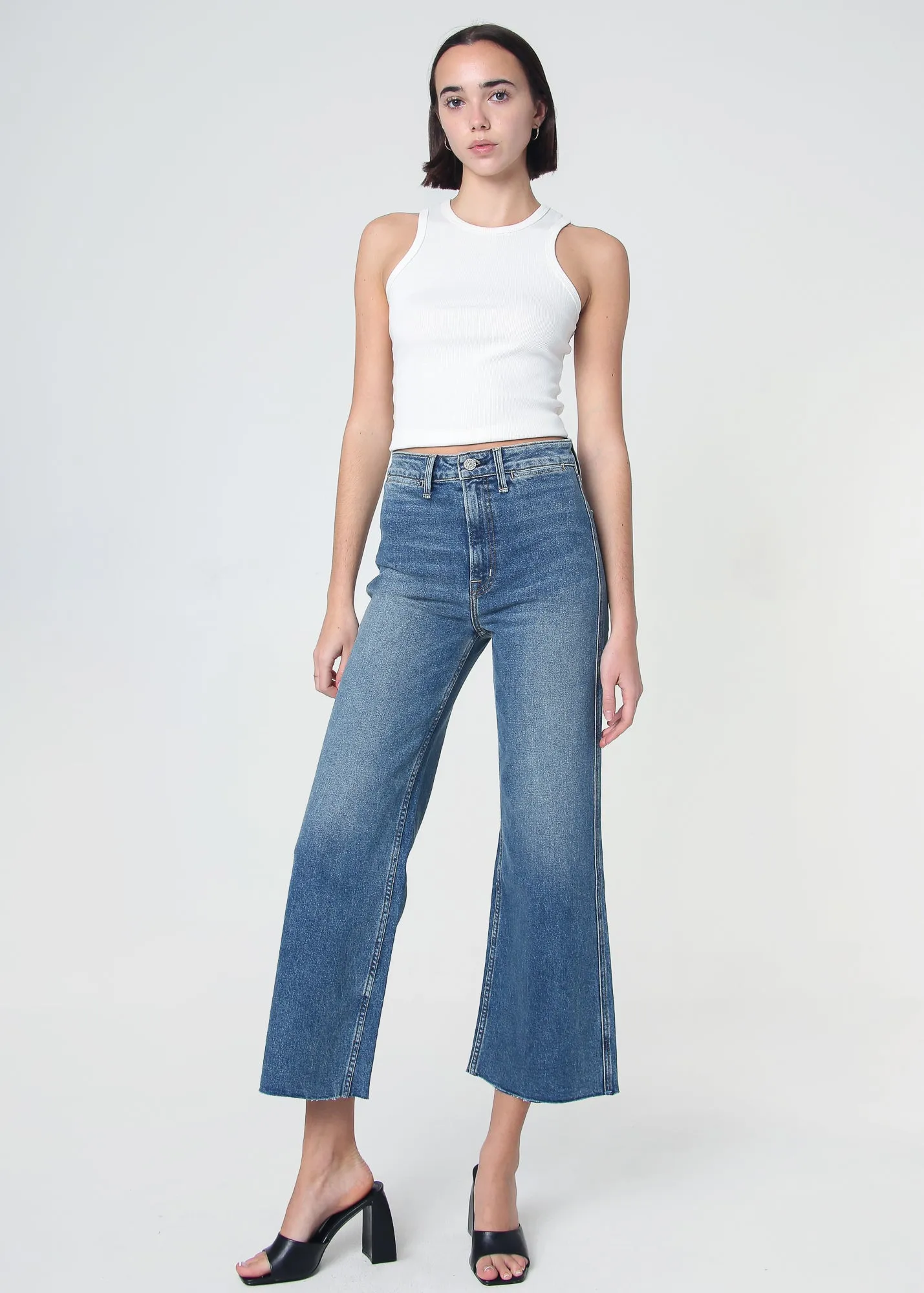 Queen High Rise Crop Wide Leg