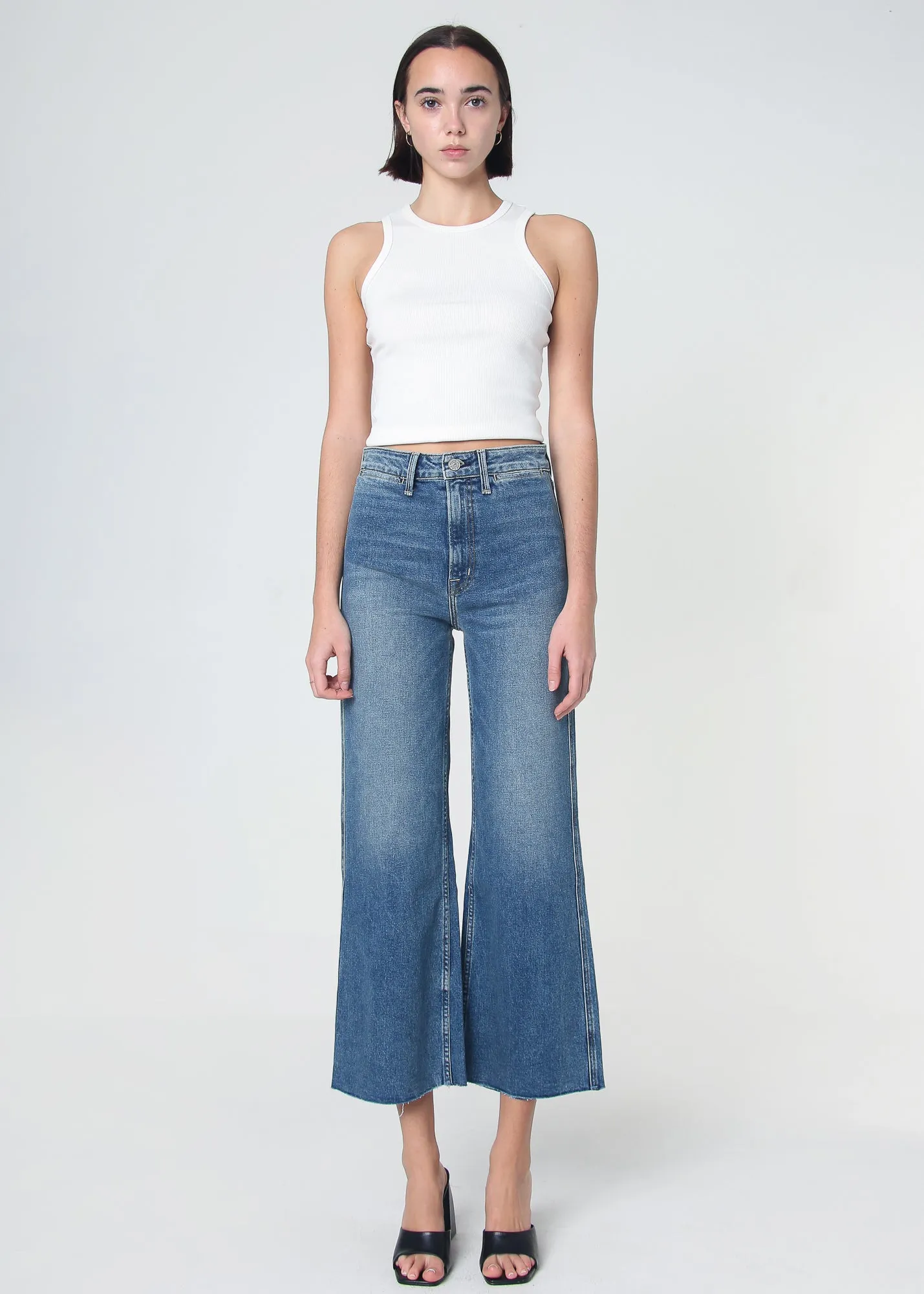 Queen High Rise Crop Wide Leg