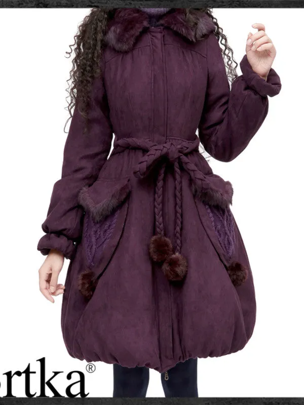 queen plum coat