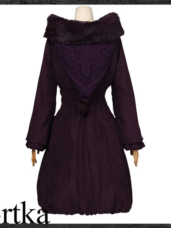 queen plum coat