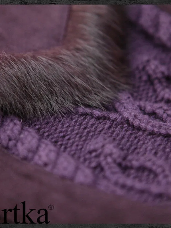 queen plum coat