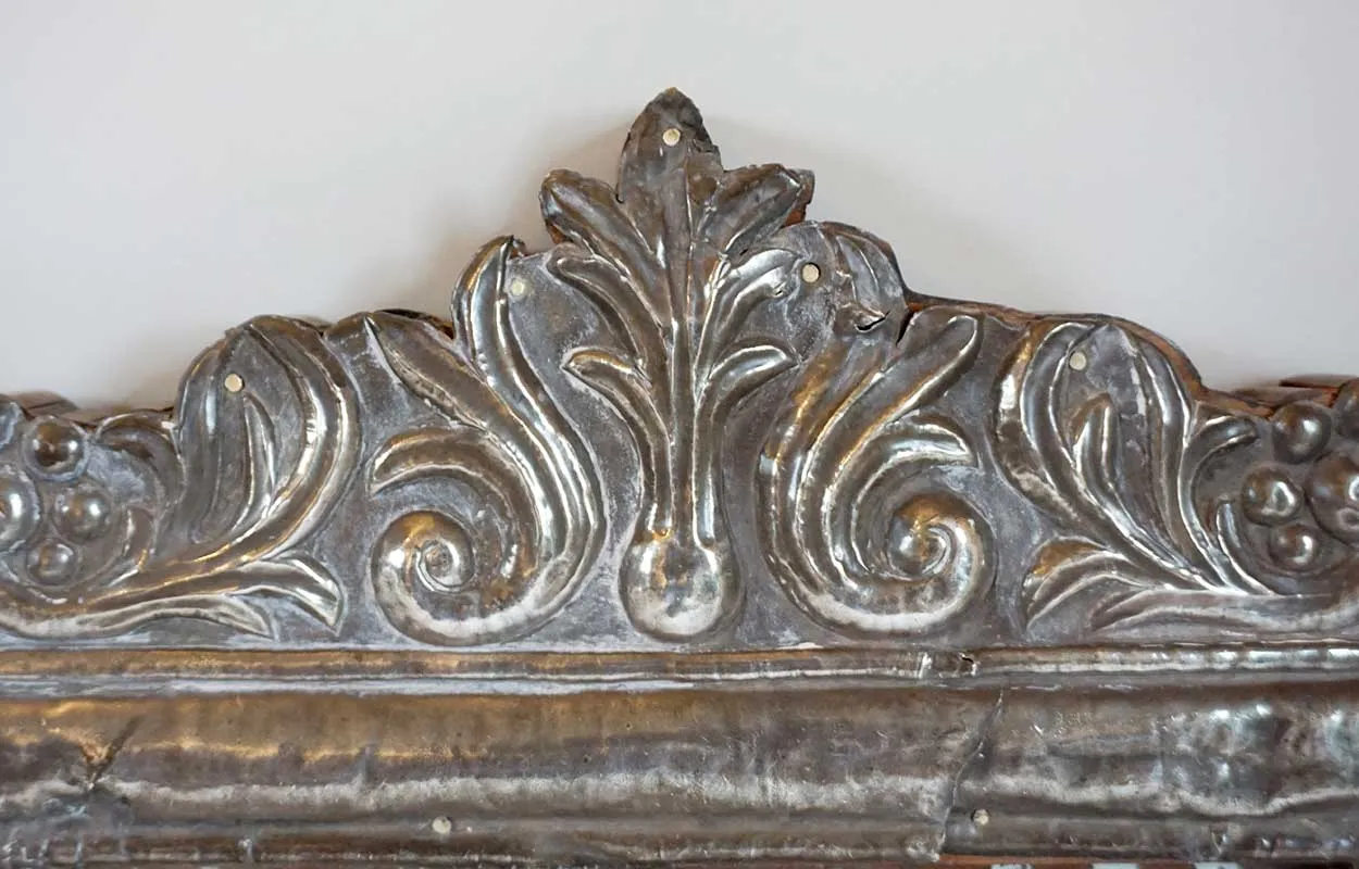 Rare Pair of Indo-Portuguese Silver and Teak Frames