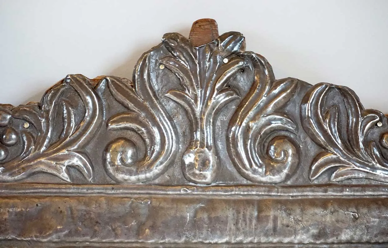 Rare Pair of Indo-Portuguese Silver and Teak Frames