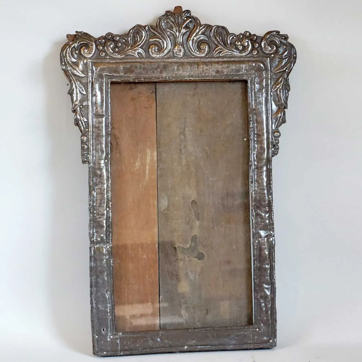 Rare Pair of Indo-Portuguese Silver and Teak Frames