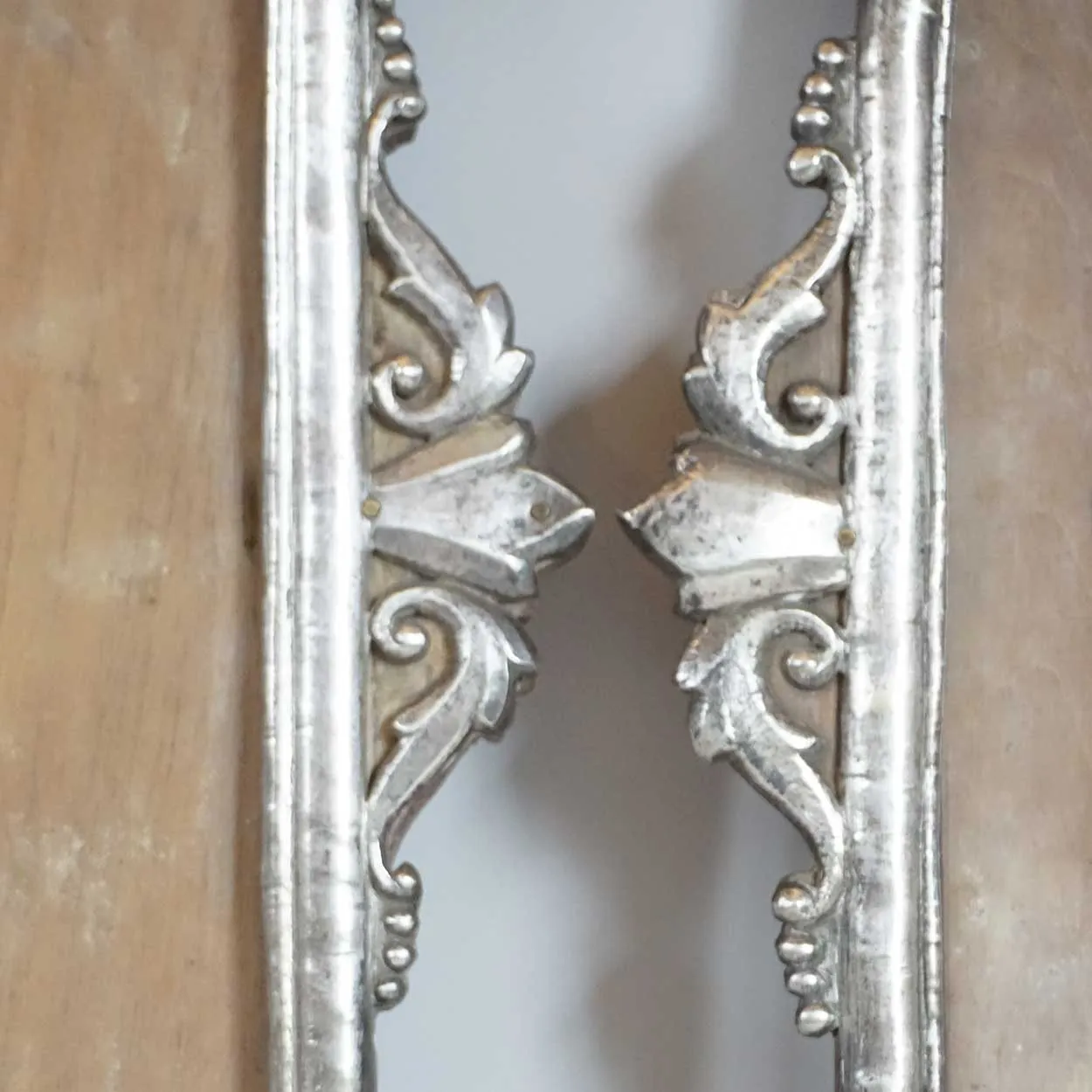 Rare Pair of Indo-Portuguese Silver Frames
