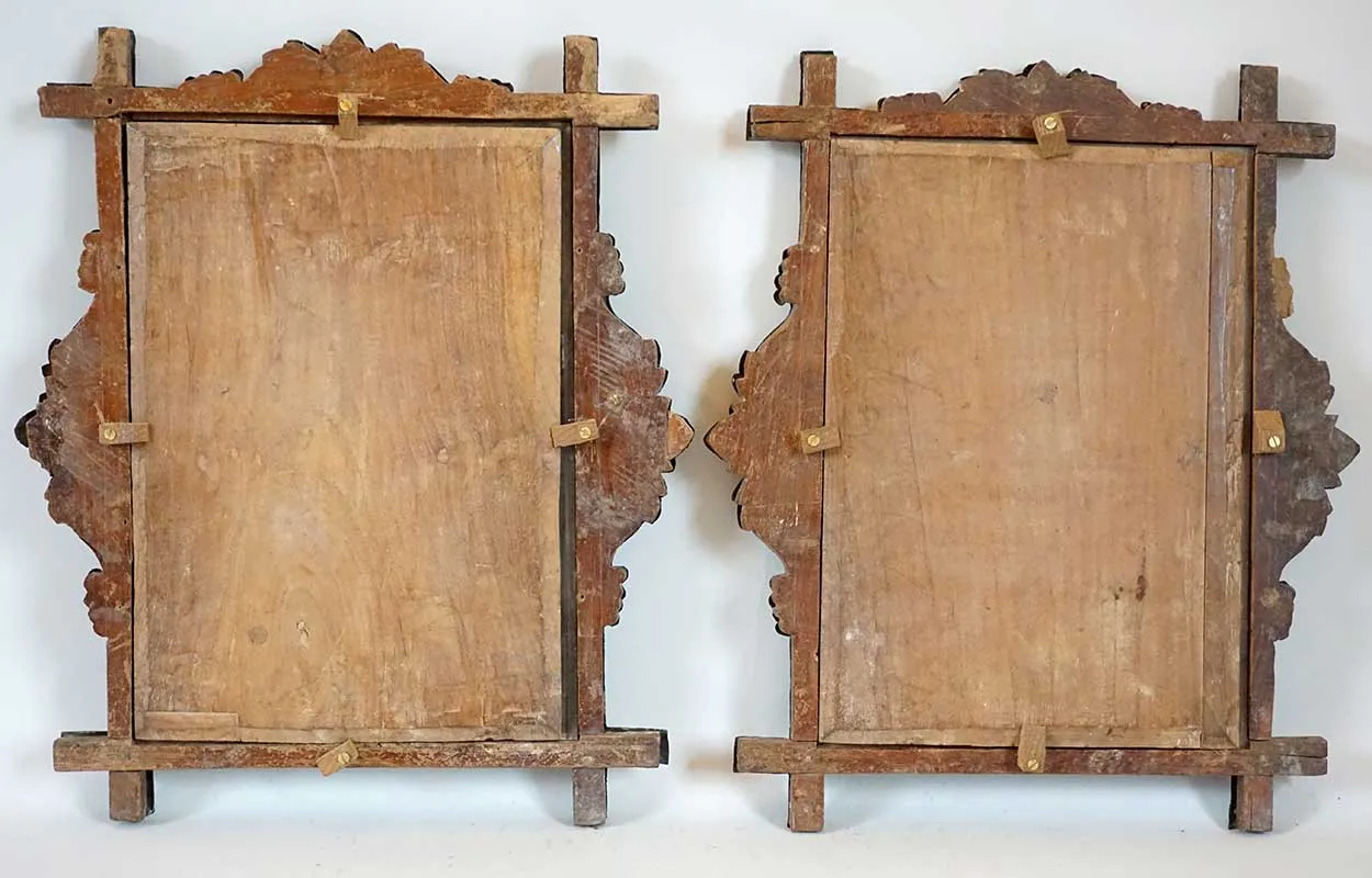 Rare Pair of Indo-Portuguese Silver Frames