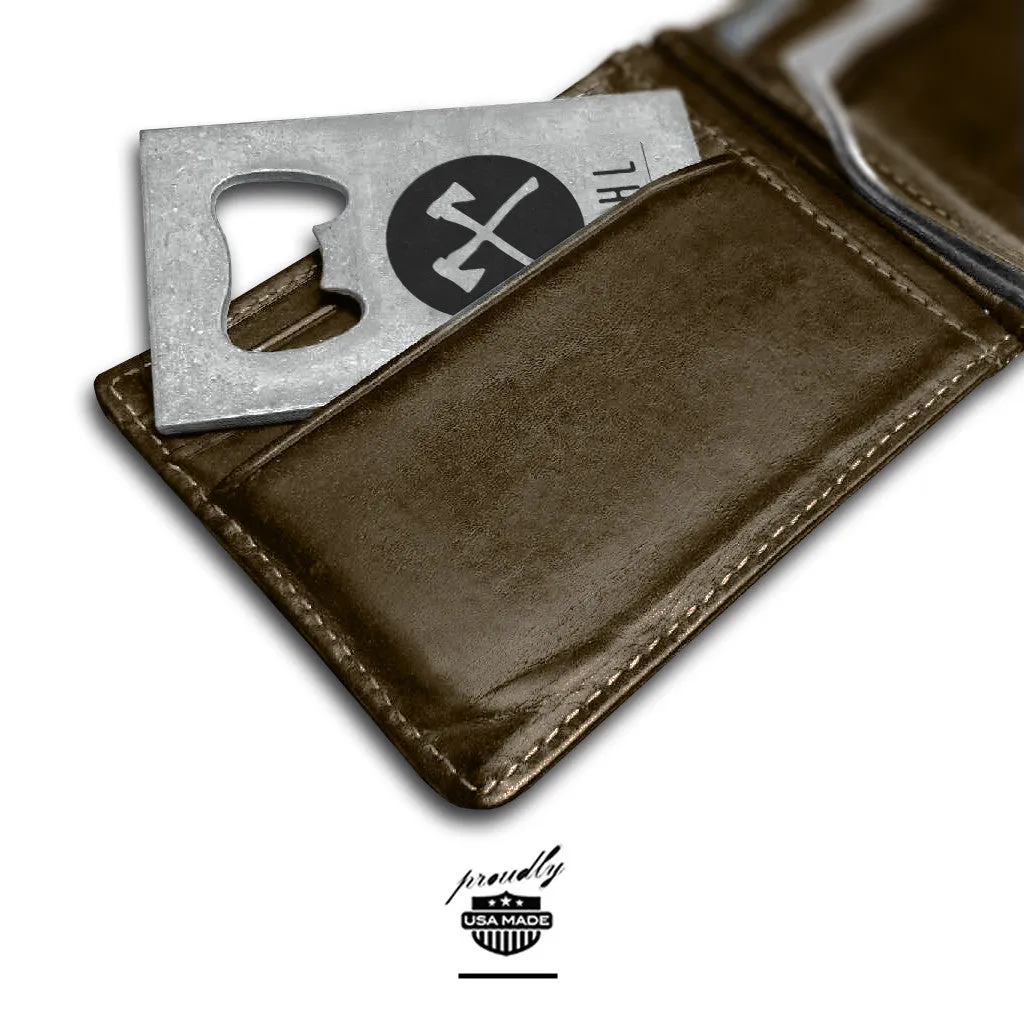 Raw Metal Credit Card Bottle Opener