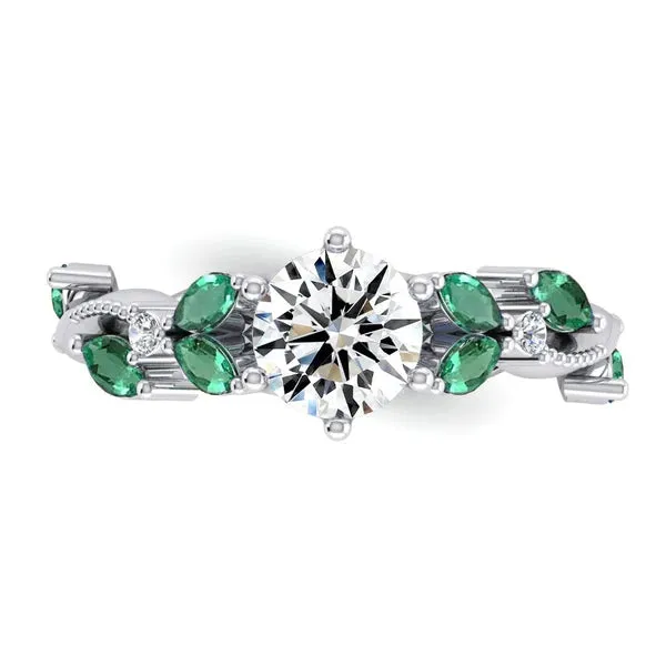 Real  Unique Engagement Ring