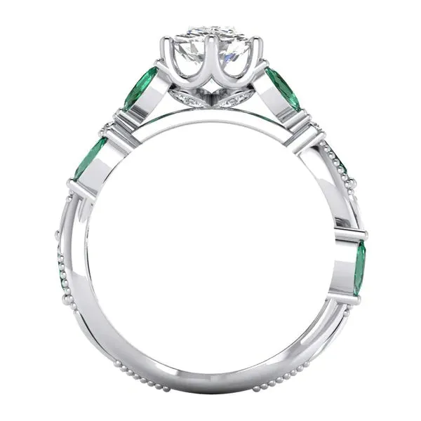 Real  Unique Engagement Ring