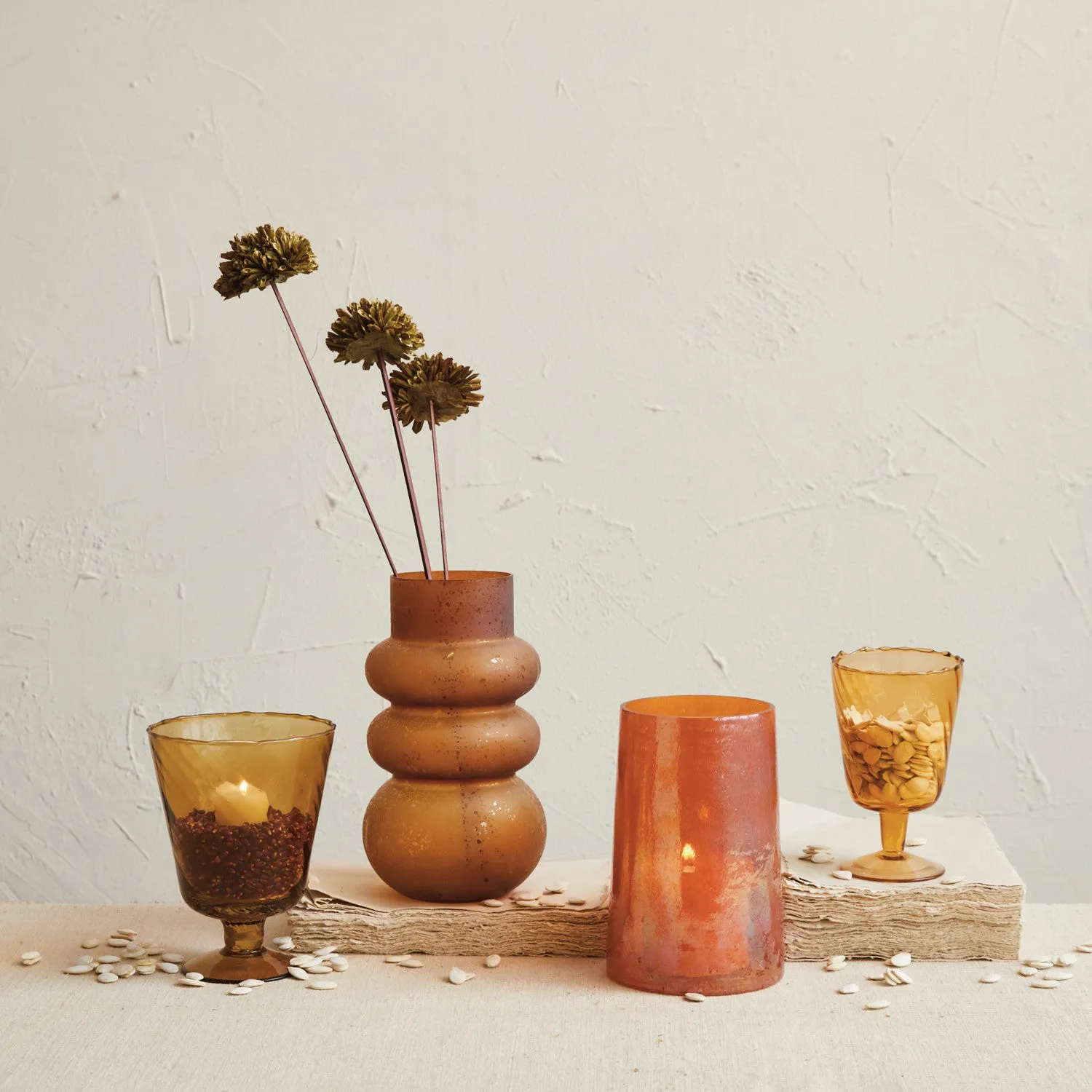 Recycled Glass Frosted Vase