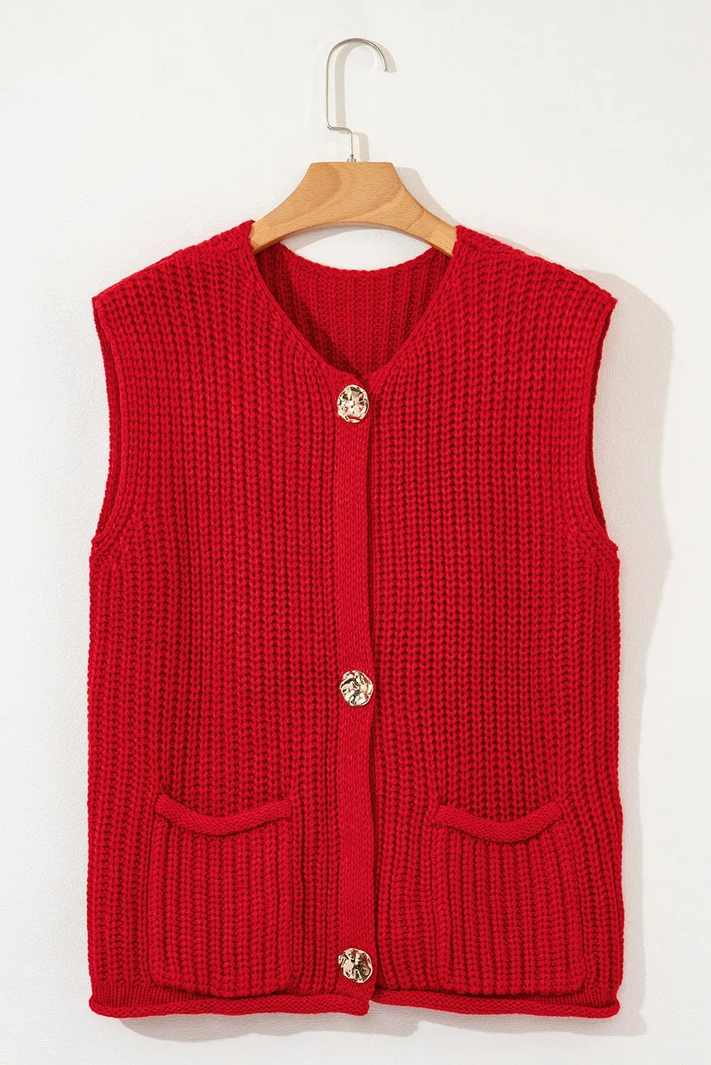 Red Sweater Knit Vest