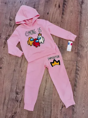 Reduced Among Us Girls Tracksuit - Pink