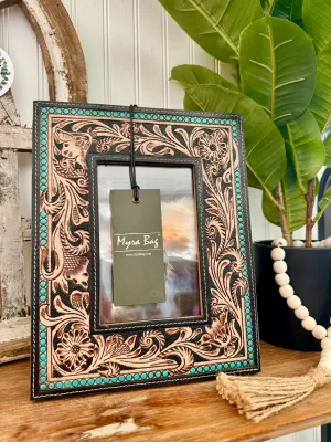 RESTOCK MYRA Tooled Leather Picture Frame