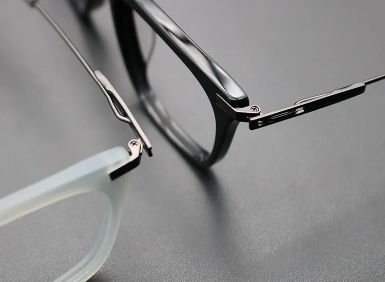 Retro Titanium Square Glasses Frame SC216