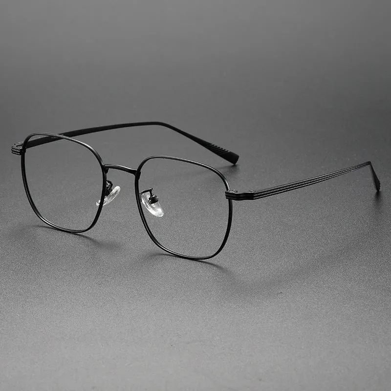 Retro Titanium Square Glasses Frame SM19013