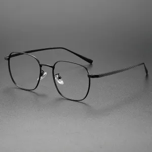 Retro Titanium Square Glasses Frame SM19013