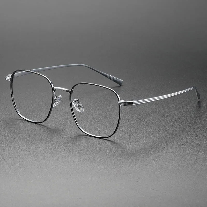 Retro Titanium Square Glasses Frame SM19013