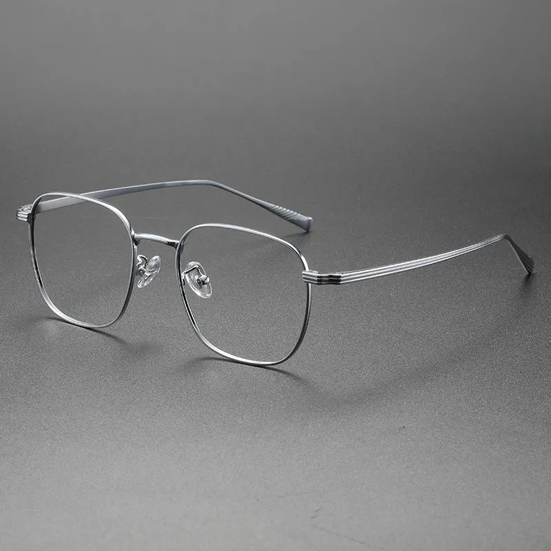 Retro Titanium Square Glasses Frame SM19013