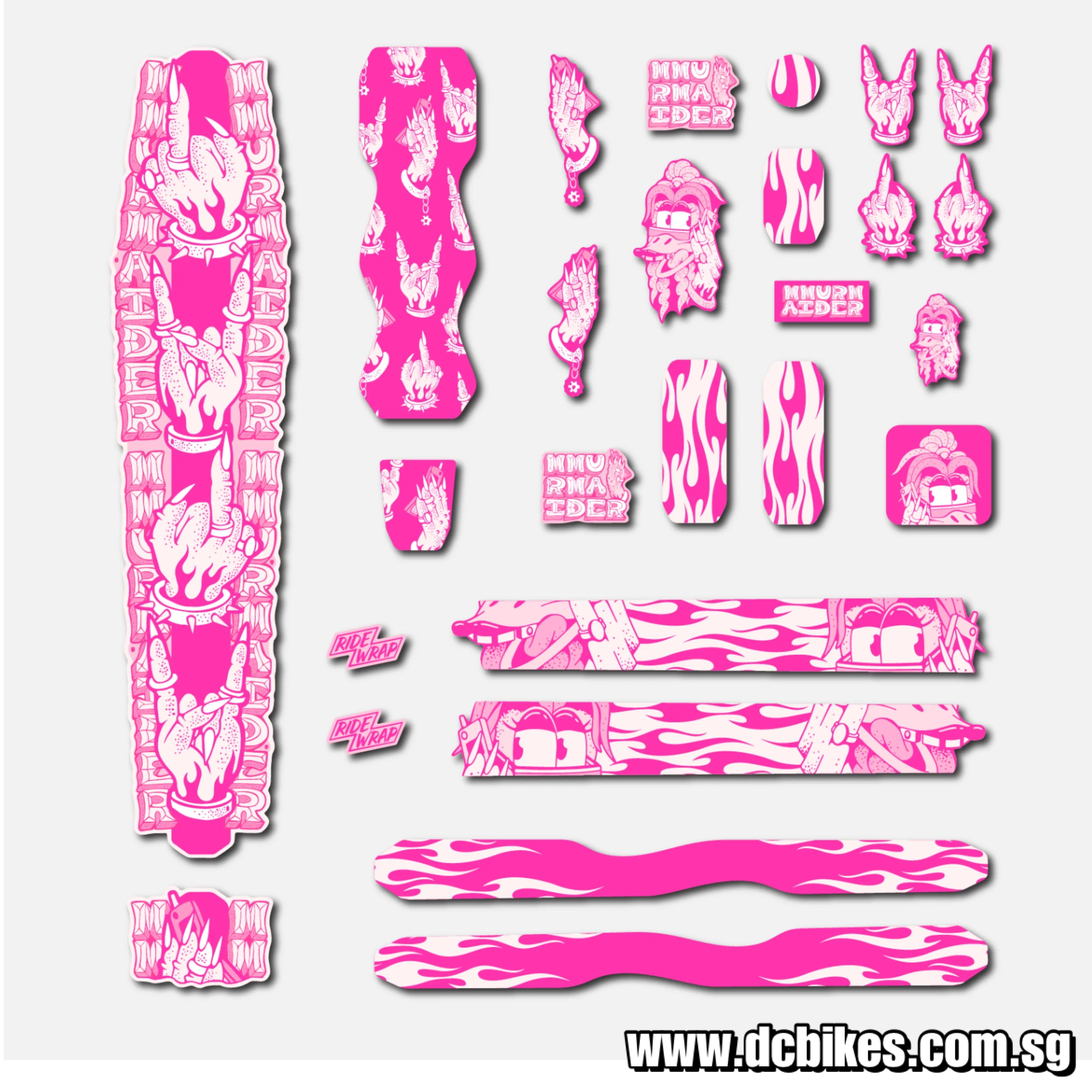 RideWrap 40% Creator Protection Covered Matt | Gloss Frame Universal Bicycle Decal Kit