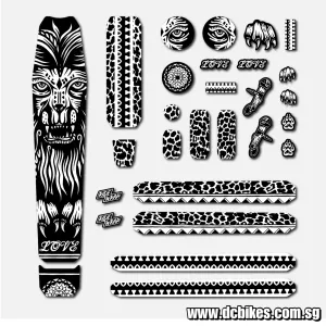 RideWrap 40% Creator Protection Covered Matt | Gloss Frame Universal Bicycle Decal Kit