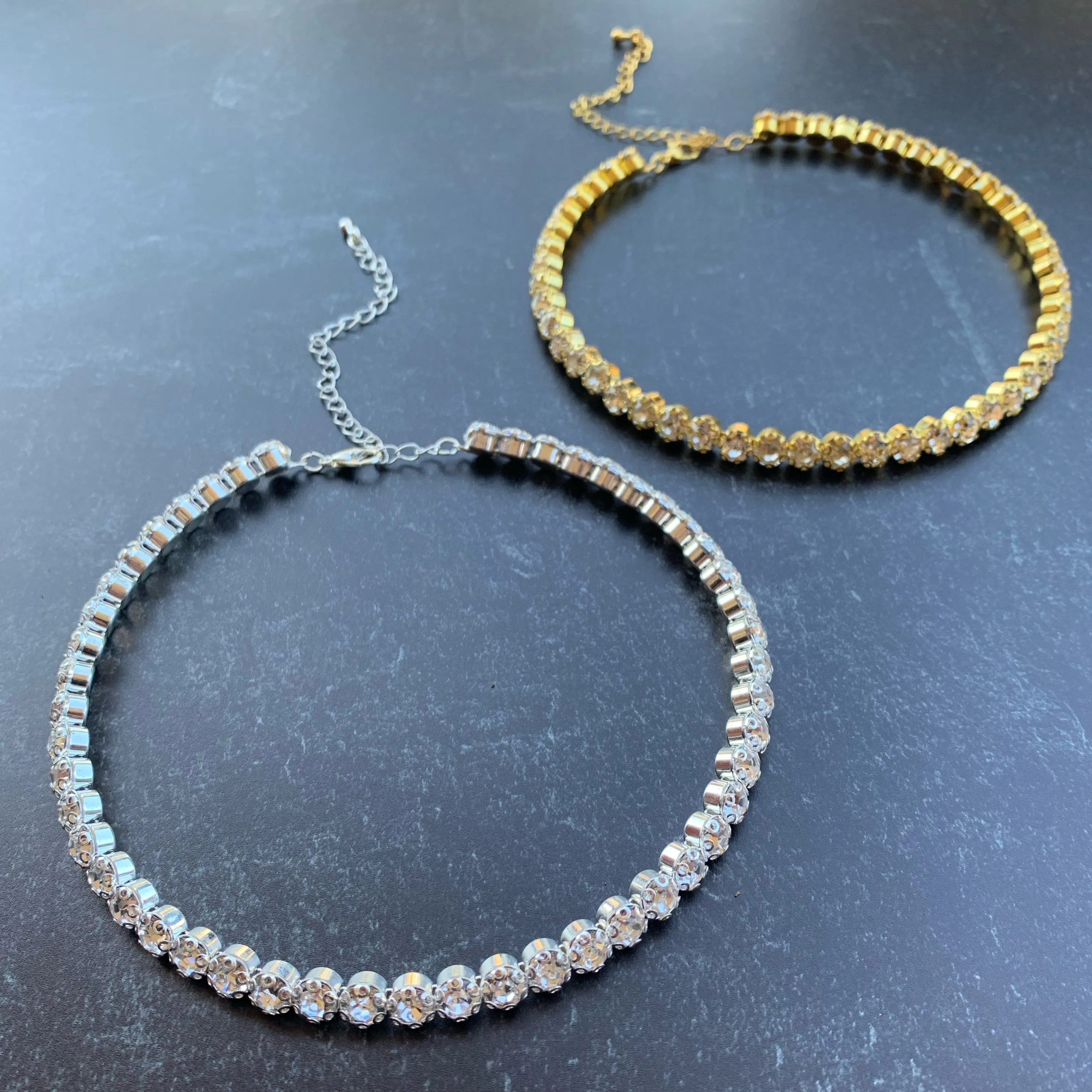 Rigid Crystal Rhinestone Choker