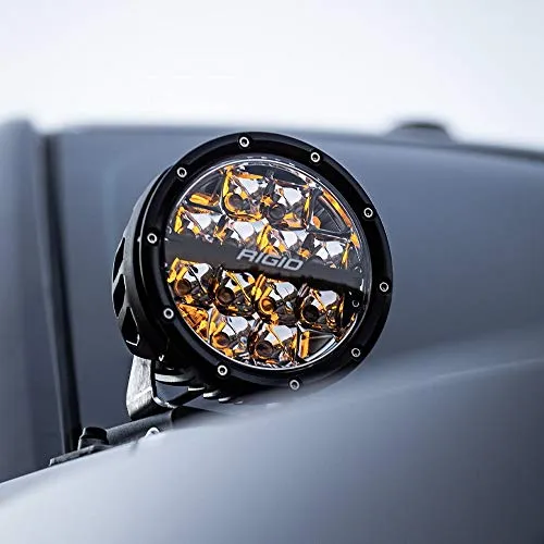 Rigid Industries 36119 360-Series LED Off-Road Light; 4 in; Drive Beam; For Moderate Speed 20-50 MPH Plus; Blue Backlight; Pair;