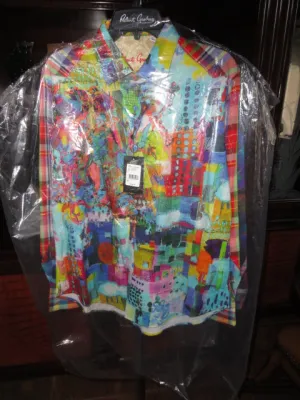 Robert Graham Urban Dreams Medium Size Long Sleeve Shirt New with Tags