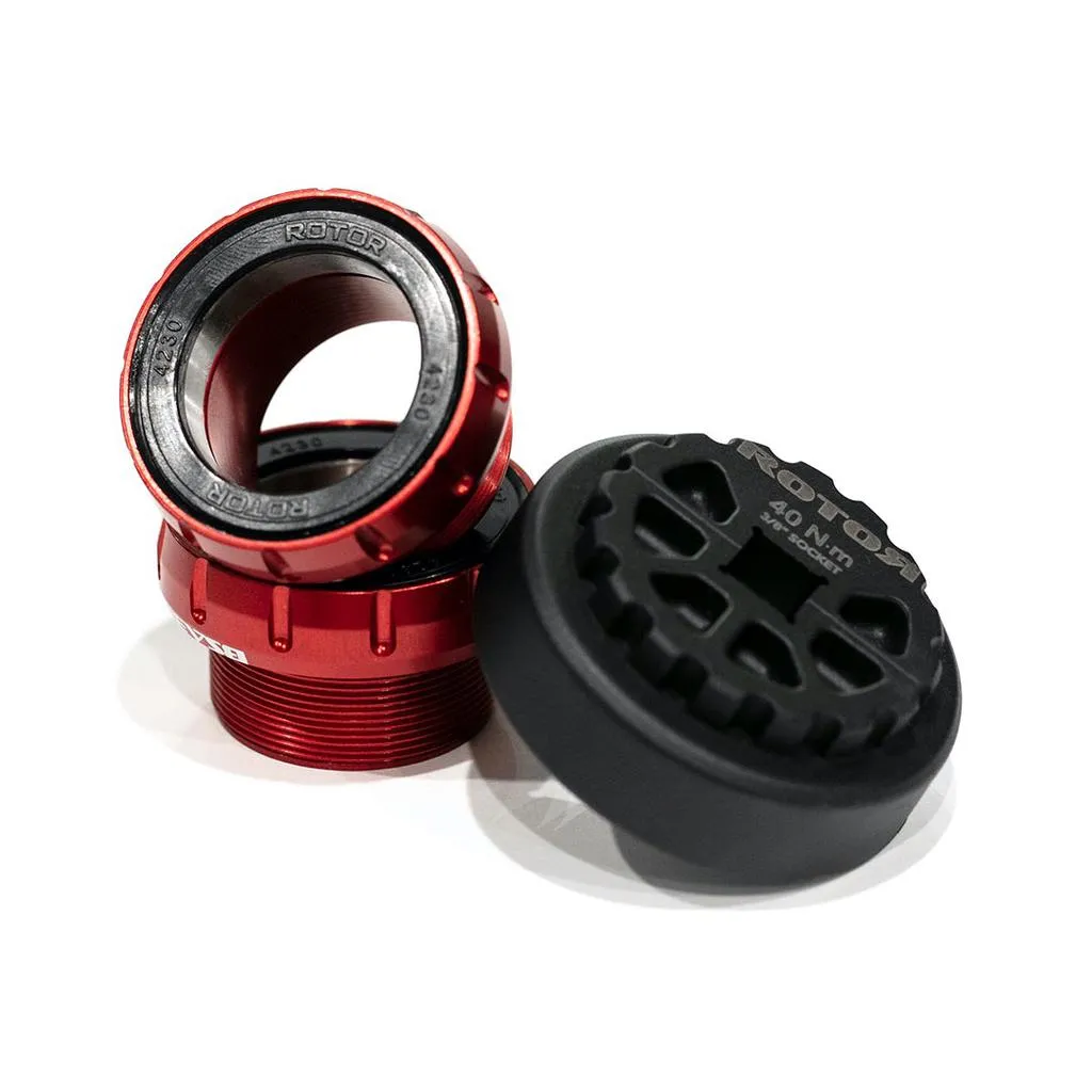 Rotor BSA30 Road Ceramic Bottom Bracket - Red