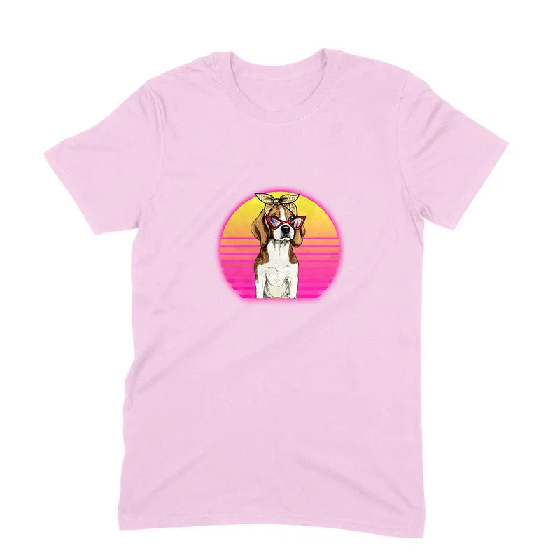 Round Neck T-Shirt (Men) - Lil Miss Beagle (11 Colours)