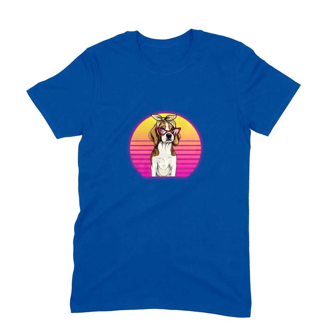 Round Neck T-Shirt (Men) - Lil Miss Beagle (11 Colours)