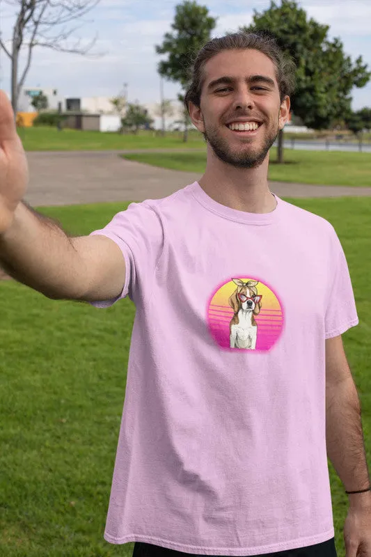 Round Neck T-Shirt (Men) - Lil Miss Beagle (11 Colours)