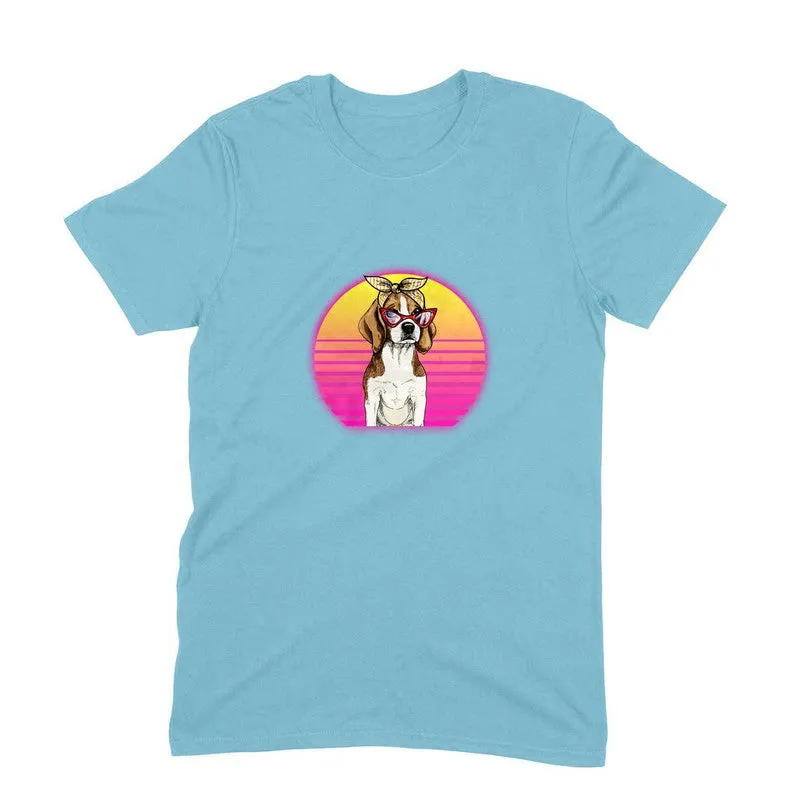 Round Neck T-Shirt (Men) - Lil Miss Beagle (11 Colours)