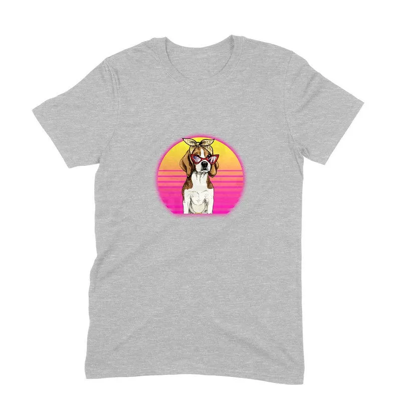 Round Neck T-Shirt (Men) - Lil Miss Beagle (11 Colours)