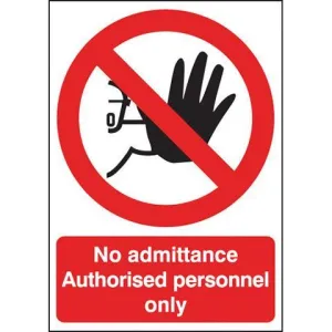 Safety Signs No Admittance APO