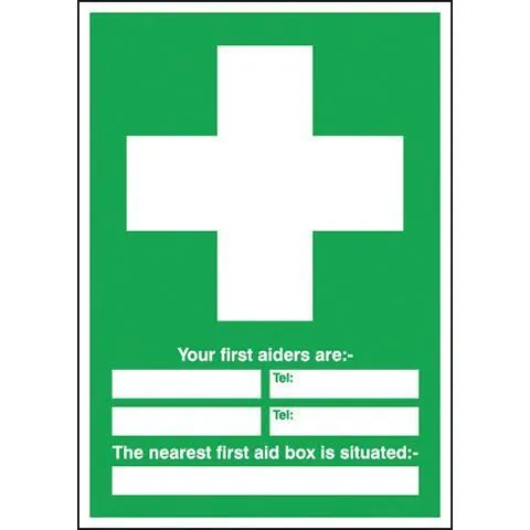 Safety Signs Your First Aiders Are
