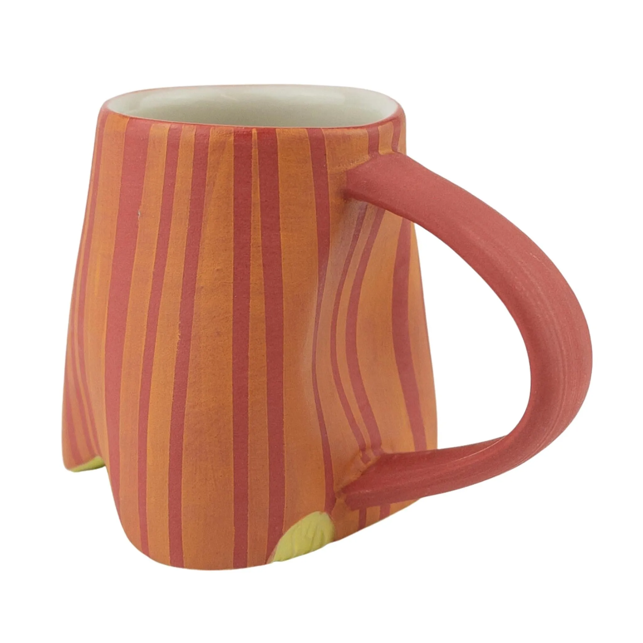 Sarah Chenoweth Davis Frosted Racing Stripes Espresso Mug