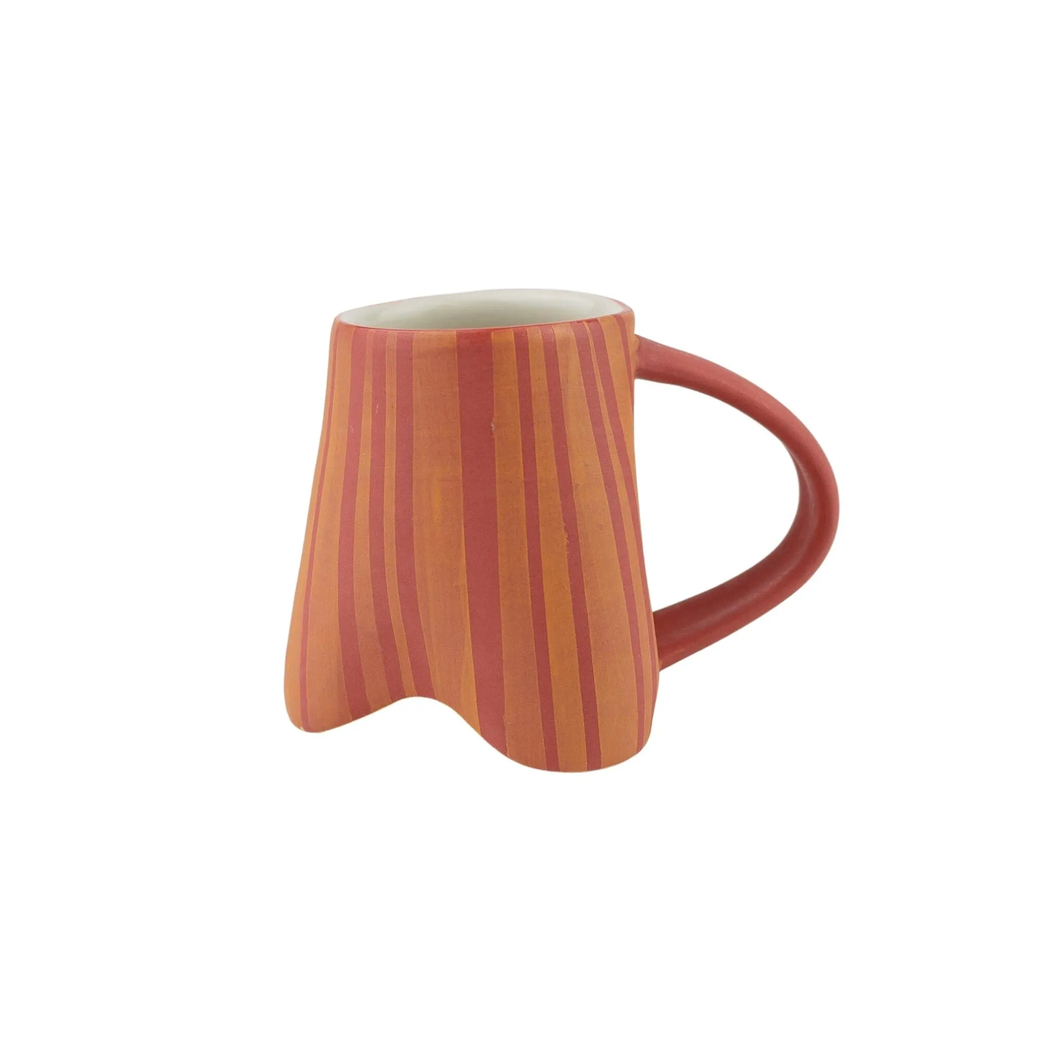 Sarah Chenoweth Davis Frosted Racing Stripes Espresso Mug