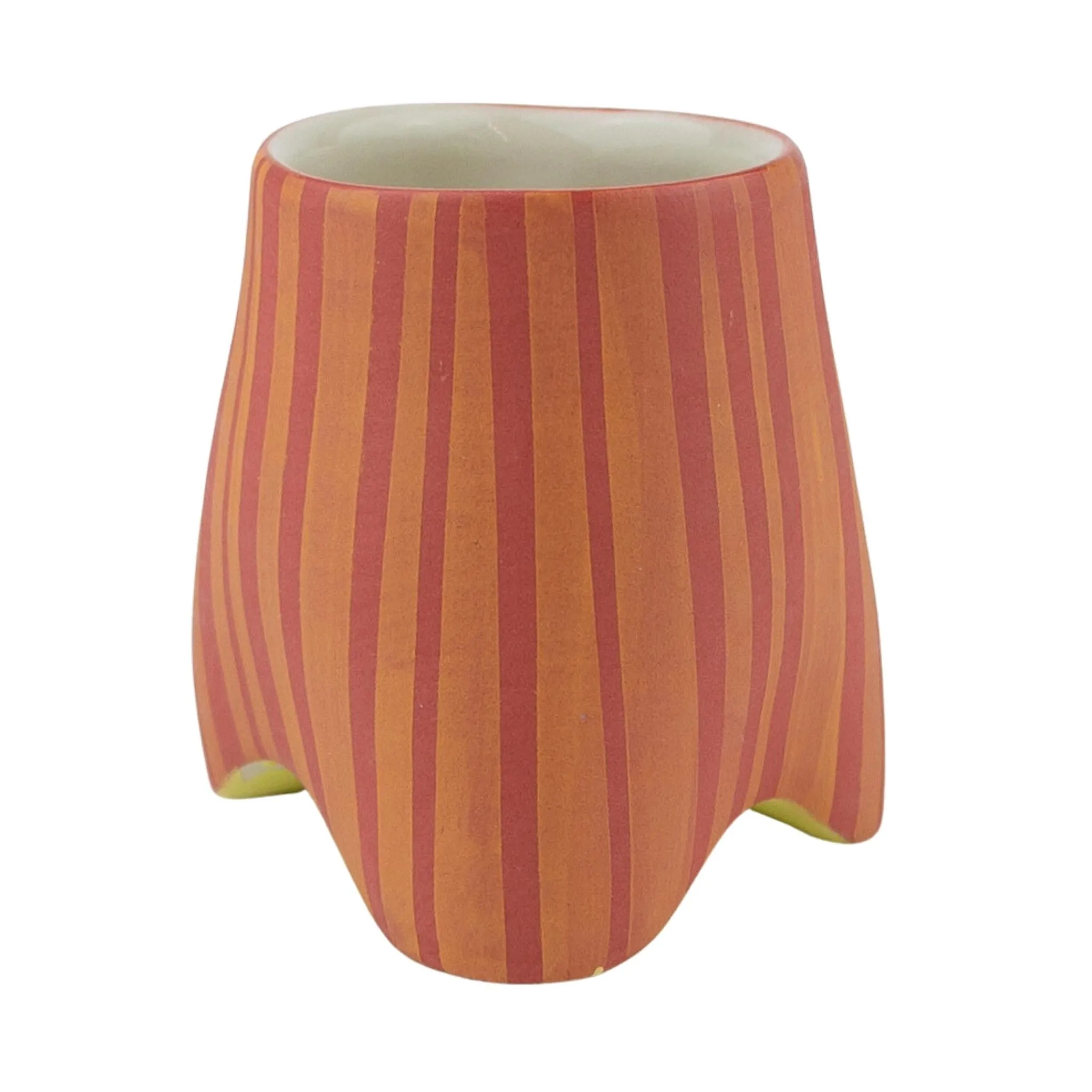 Sarah Chenoweth Davis Frosted Racing Stripes Espresso Mug