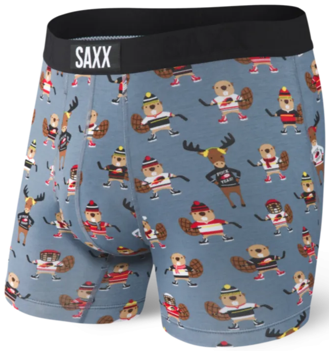 SAXX Vibe Boxer Brief Grey Puck Yeah