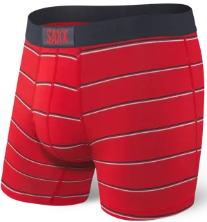 SAXX Vibe Boxer Brief Red Shallow Stripe