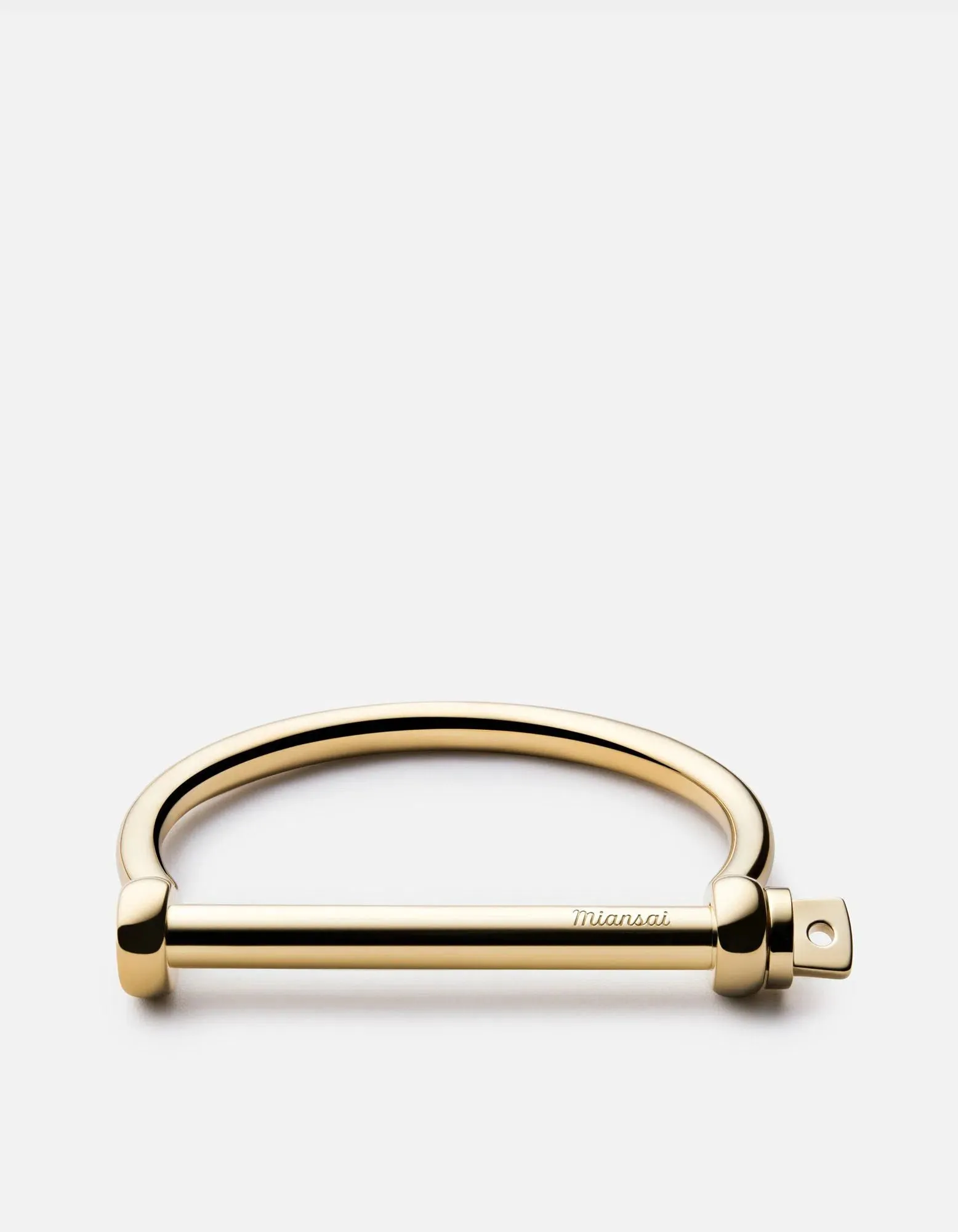 Screw Cuff, Gold Plated