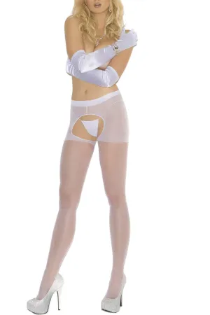 Sheer Crotchless Pantyhose