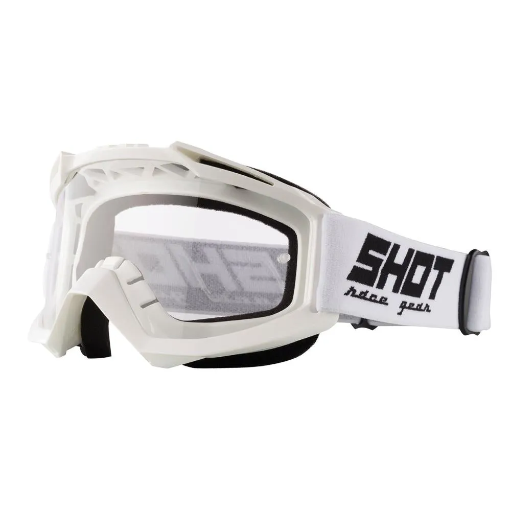 Shot Assault MX Goggles White