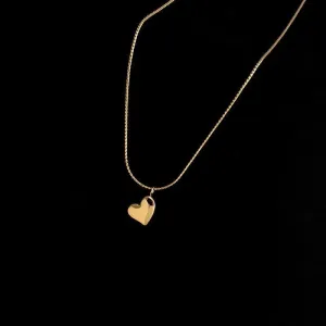 Sideways Dangling Heart Necklace