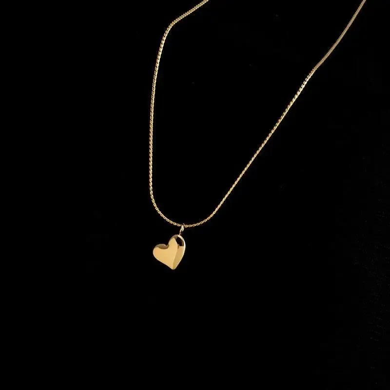 Sideways Dangling Heart Necklace
