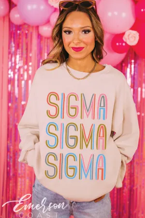 Sigma Sigma Sigma Artsy Crewneck